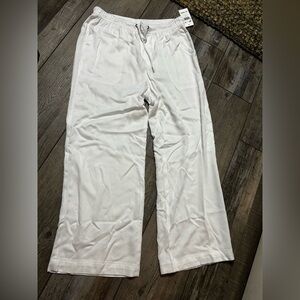 Splendid White Angie Crop Wide Leg Pants NWT Small